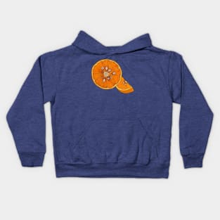 Oranges Inside With Teeths Kids Hoodie